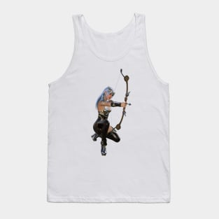 Archer Woman with Bow and Arrow Tank Top